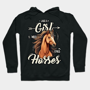 Girl's Riding Equestrian "Just A Girl Who Loves Horses" Hoodie